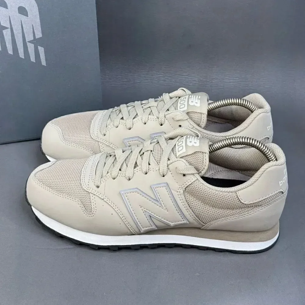 New Balance 500 sneakers beige athletic sneaker trainer shoes men’s size 8